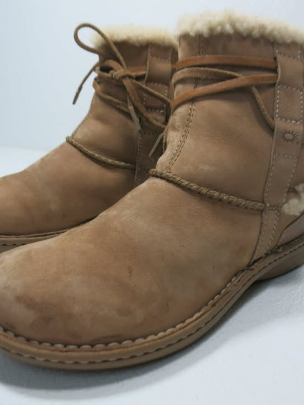 UGG Australia La Joya Nubuck Leather Footwear Women's Warm Winter Boots Sz 8